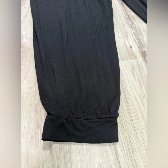 Express Black Sleeveless Drawstring Jumpsuit - Picture 10 of 12